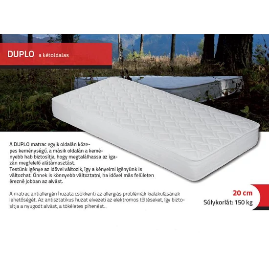 Duplo vákummatrac